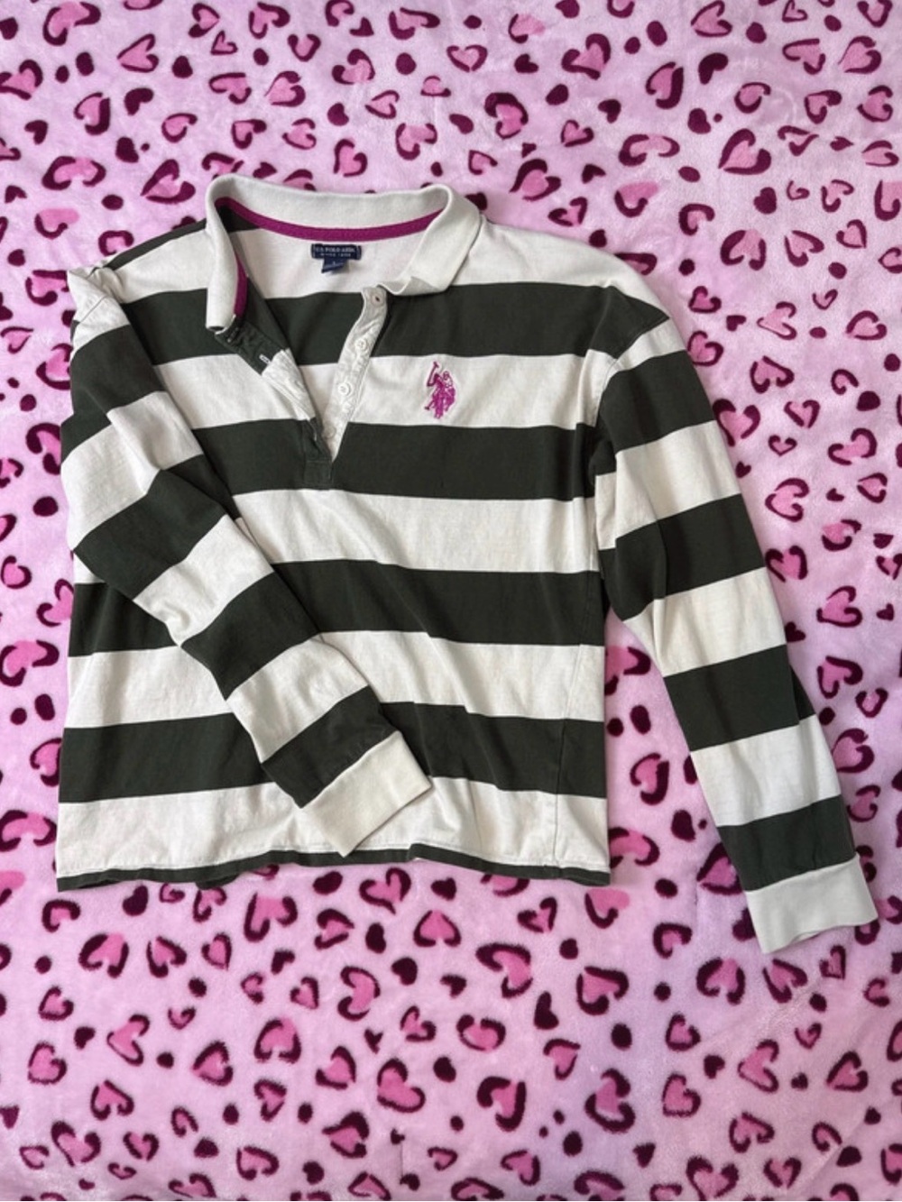 US polo assn long sleeve size L